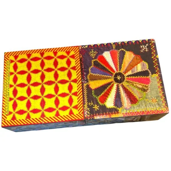 Vtg 2000 "GLORIOUS AMERICAN QUILTS" Magic Cube Toy; Museum of American Folk Art - Picture 11 of 15